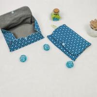 Pochette lingettes nuage bleu